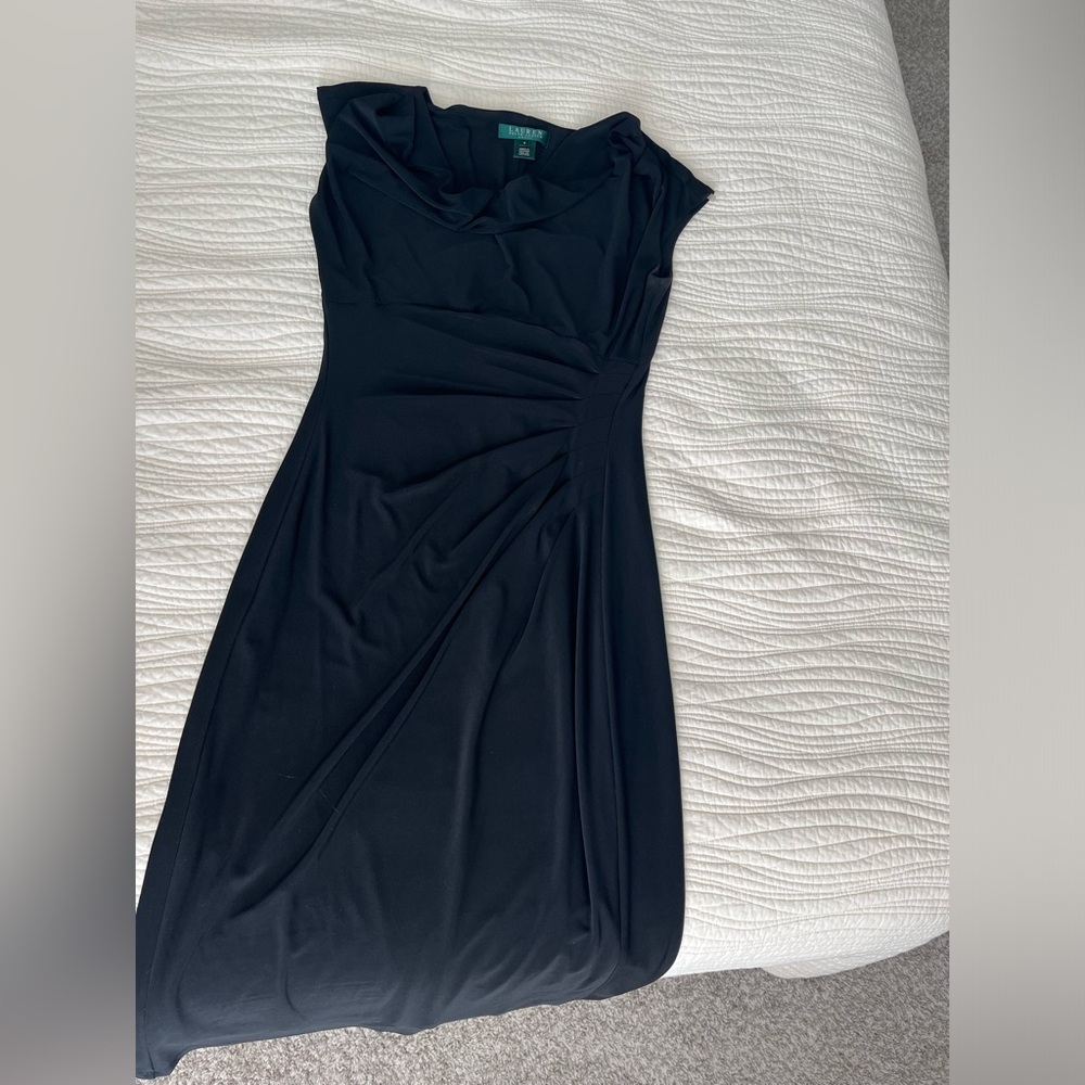 Lauren Ralph Lauren-Black knee length dress.